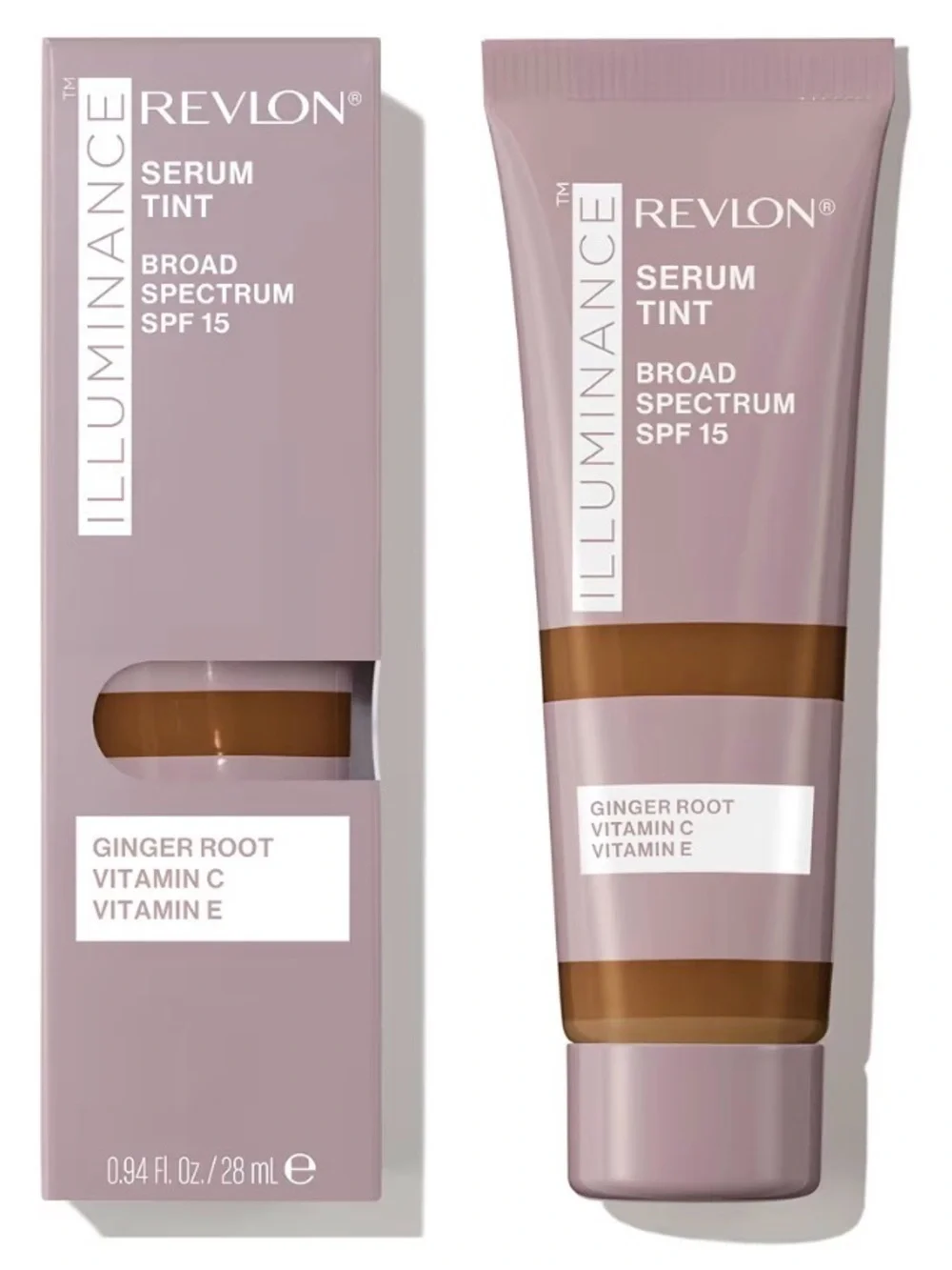 Revlon Illuminance Tinted Serum,Triple Hyaluronic Acid,SPF 15, 517 Amber